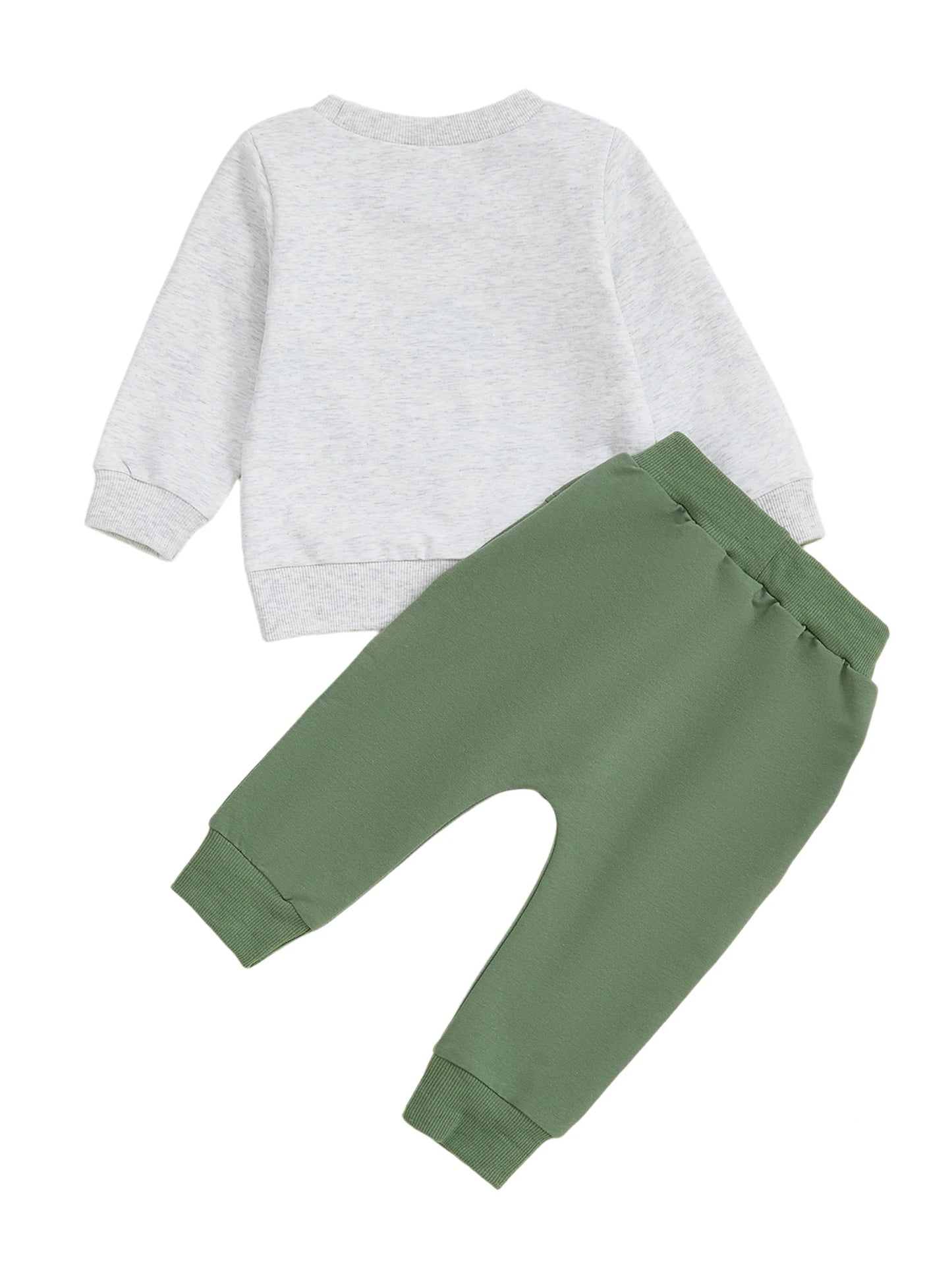 Infant Baby Boys Fall Winter Christmas Clothes Set - Long Sleeve Xmas Tree Letter Print Top & Pants