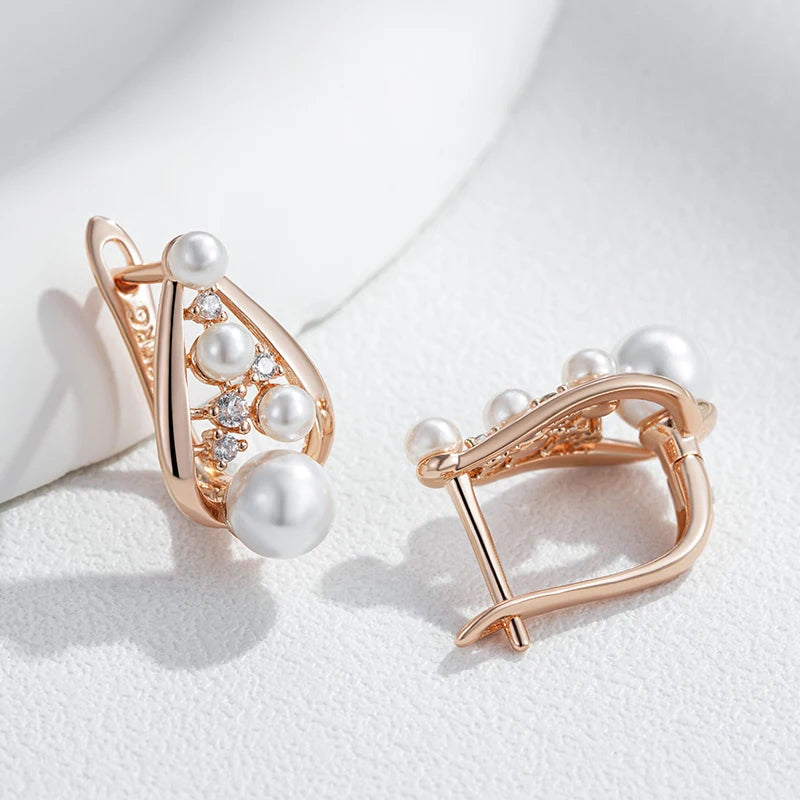 Women Pearl English Earrings