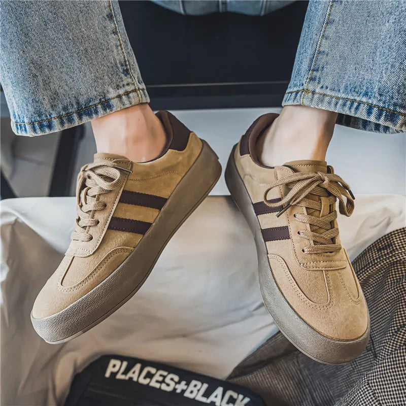 Men's Casual Platform Sneakers - Sports Skateboard Running Shoes