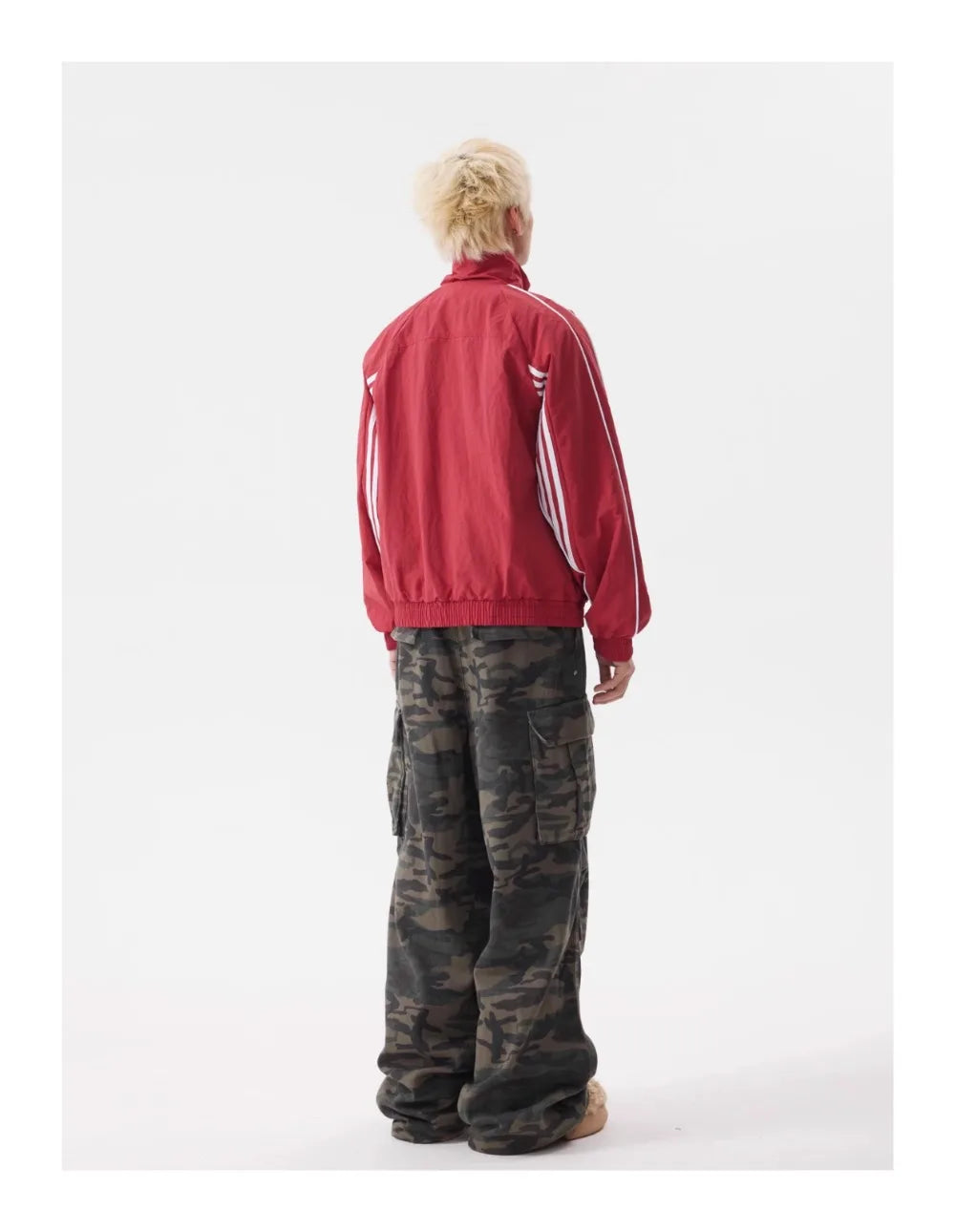 Men's Vintage Multi-pocket Pleated Camouflage Overalls Camo Colossus Baggy Pants