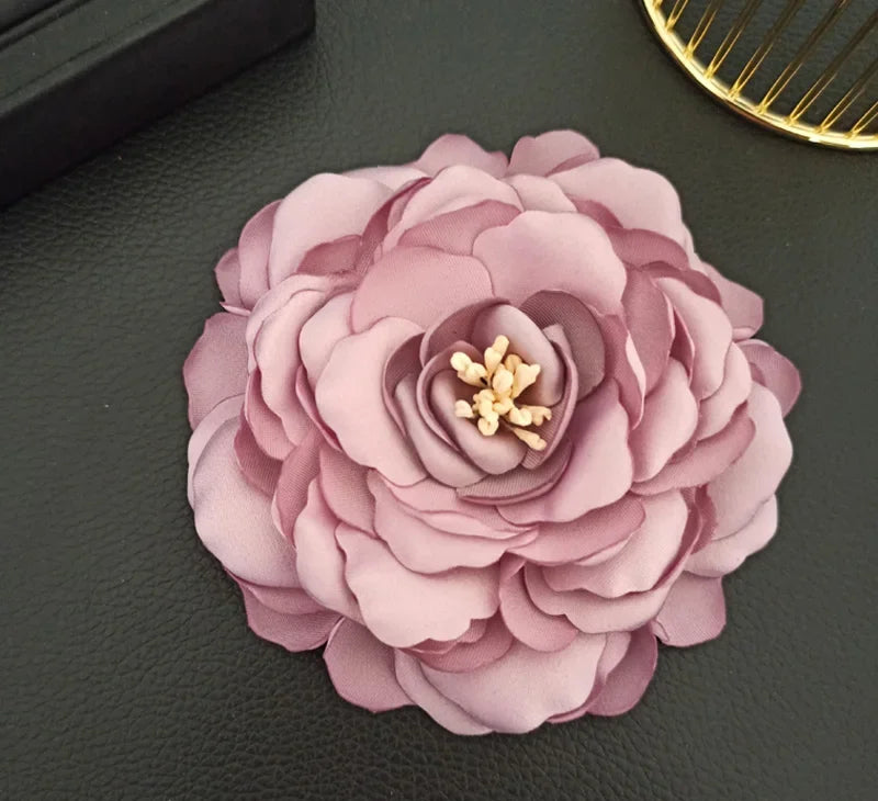 Elegant Fabric Flower Brooch - Lapel Pin Badge for Women