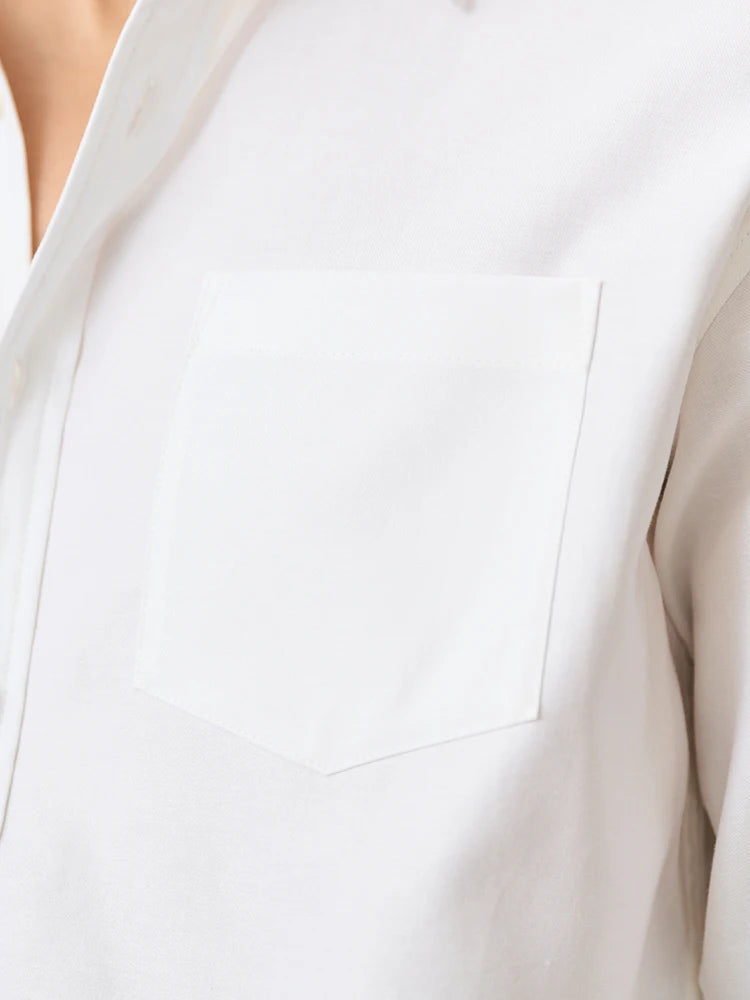 Linen Cotton Blend Shirt - Breathable Casual Shirt for Men