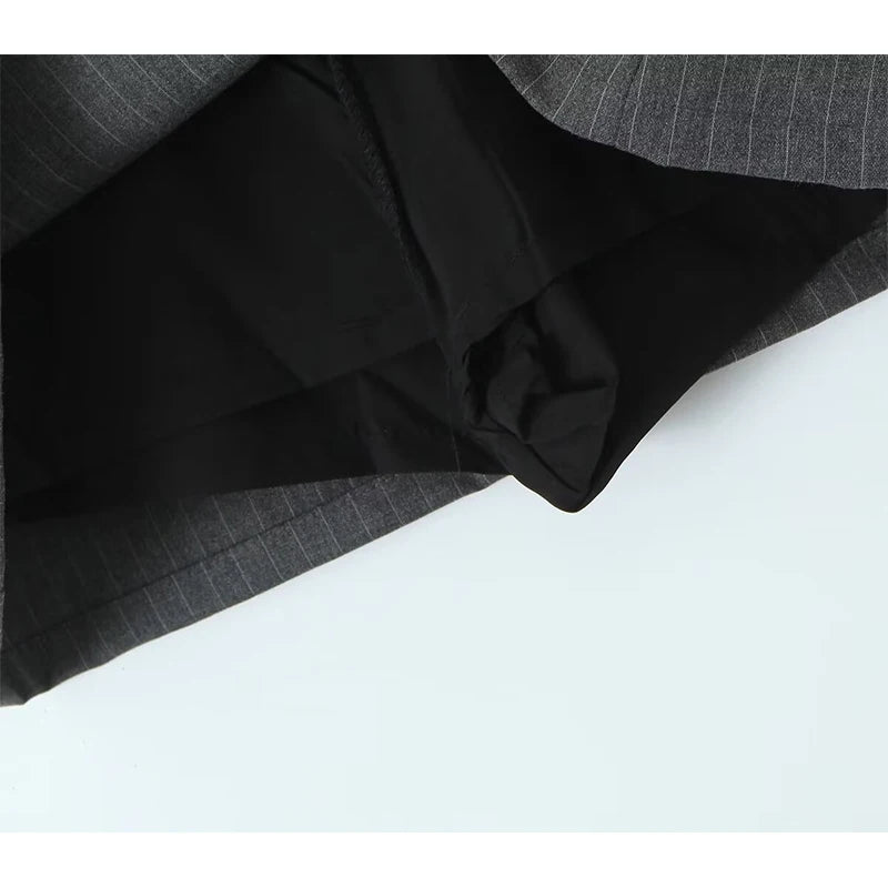 Striped Pencil Mini Skirt