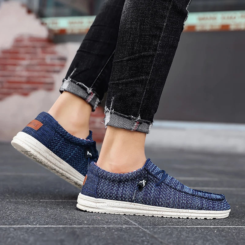 Men's Slip-On Casual Sneakers - Breathable Skateboard Loafers