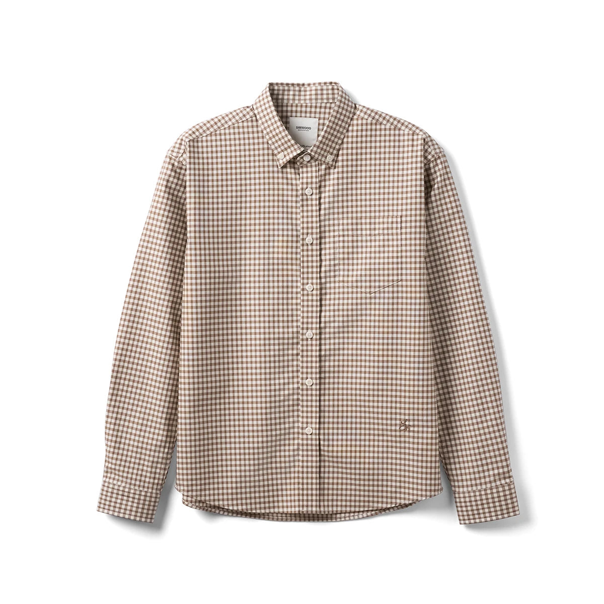 Men's Spring Oversize 170gsm Liquid Ammonia Finish 100% Cotton Fabric Checked Plaid Casual Shirt