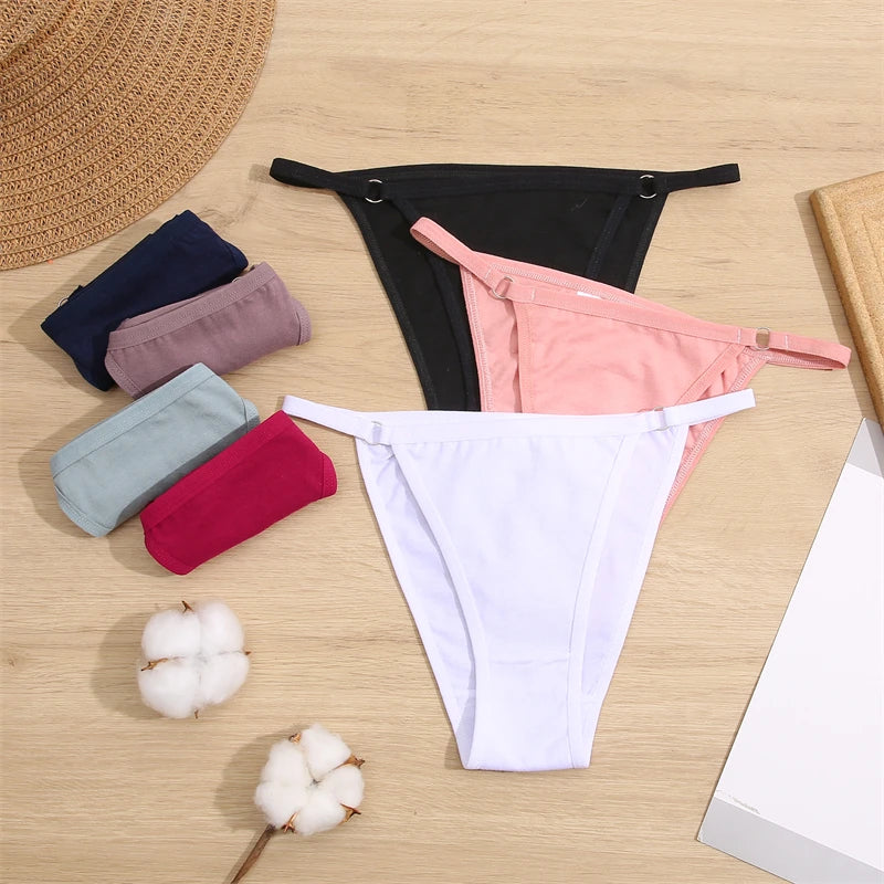 Women's Cotton Briefs Low Waist Seamless Underwear  Bikini Breathable Lingerie