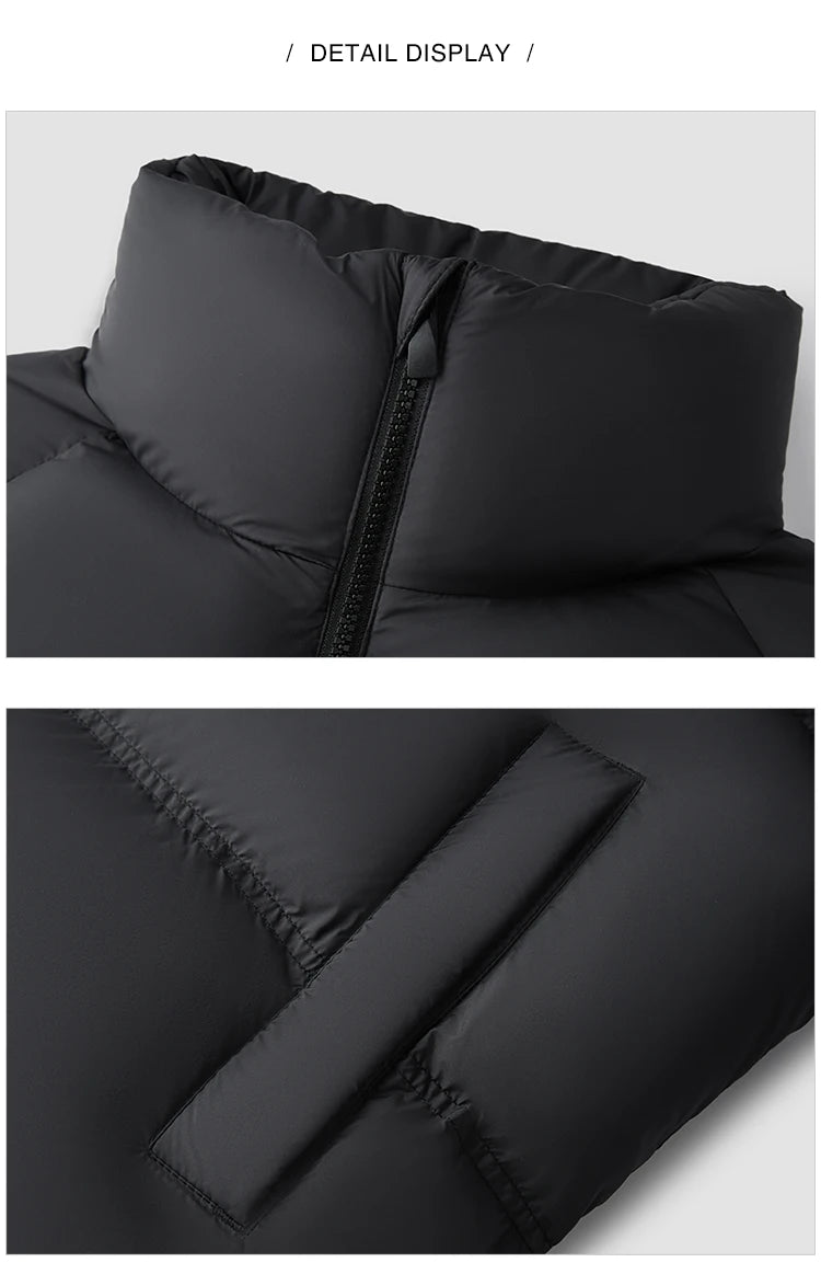 Unisex Lightweight Down Puffer Jacket - Three-Proof Thermal Winter Coat