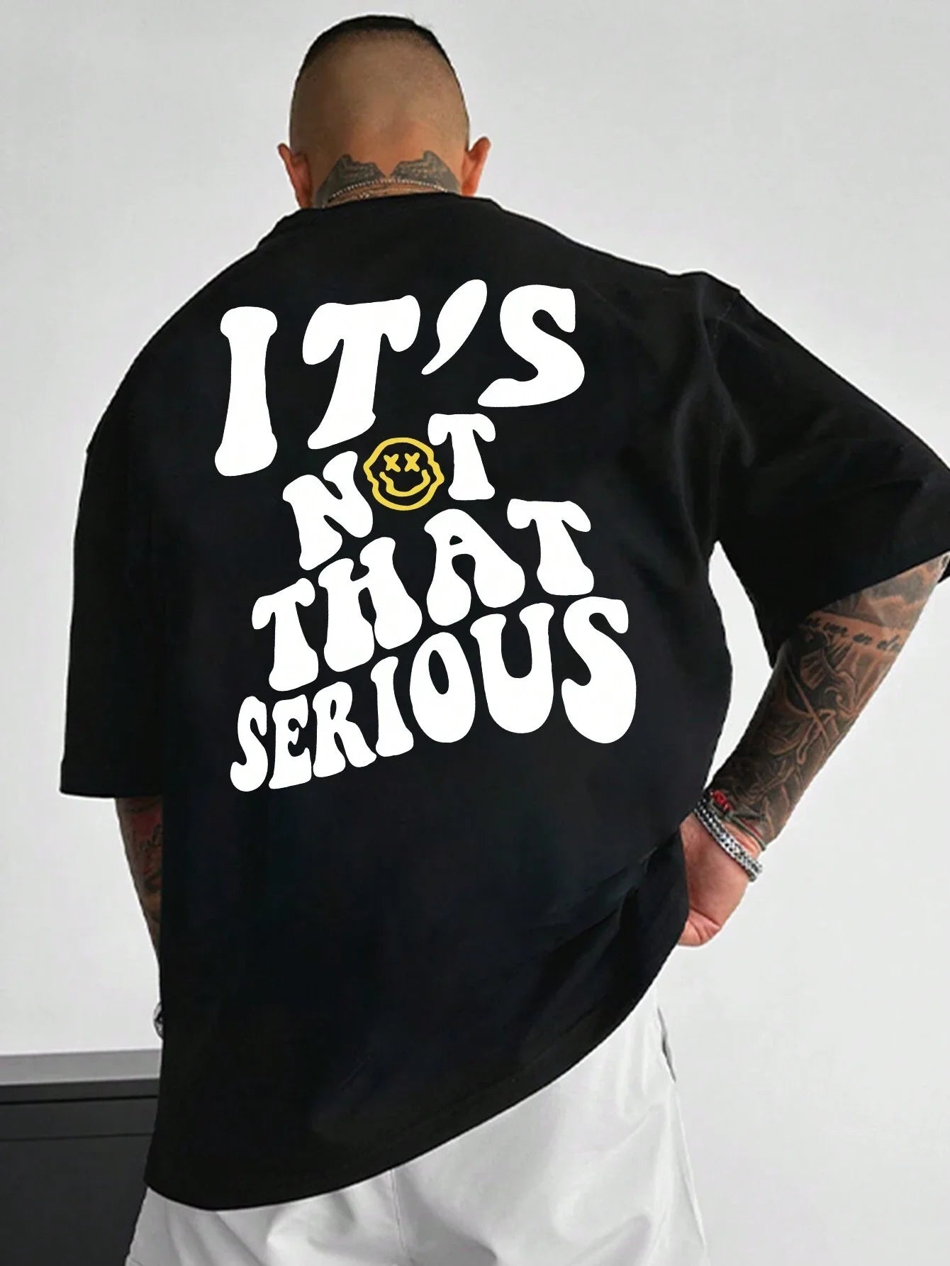 Men's It's Not That Serious Print  Summer Breathable T-Shirt