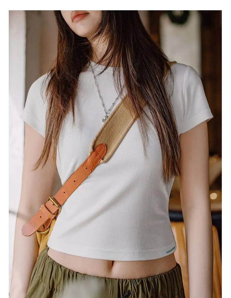 Women's Anti-Bacterial Basic T-Shirt - Slim Fit Summer Top