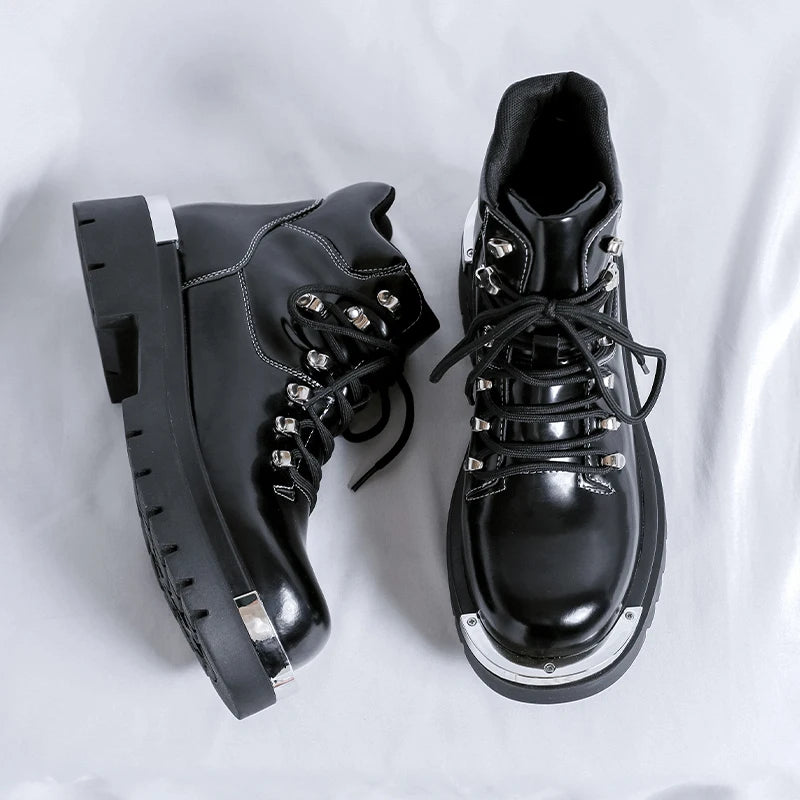 Men's Platform Genuine Leather Ankle Boots