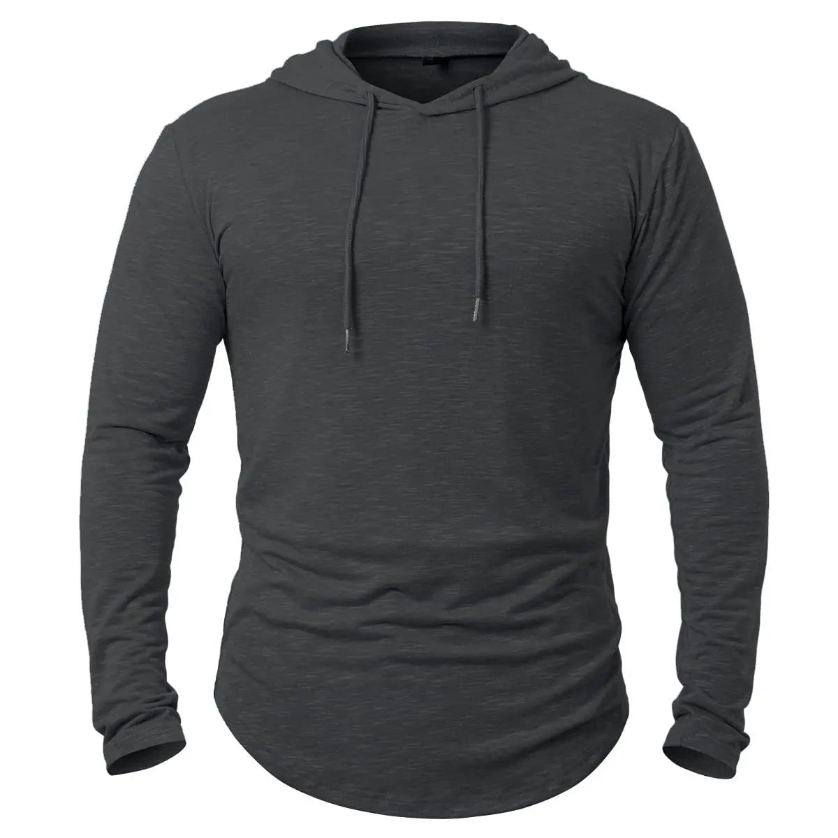 Men's Hooded Sweatshirt - Solid Colour Loose Fit Streetwear Hoodie