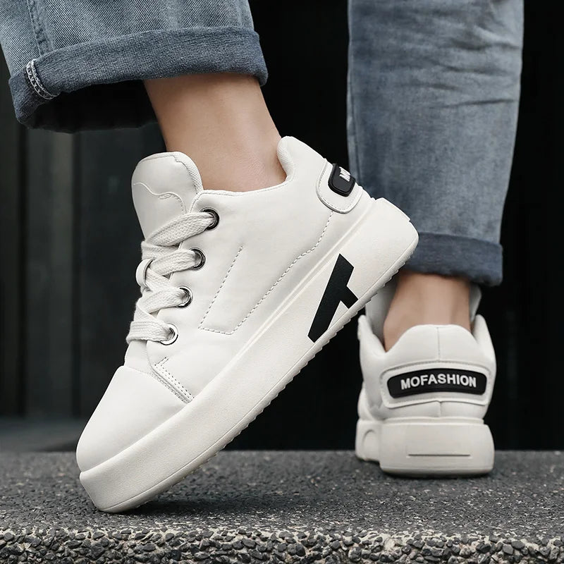 Autumn Men Casual Sneakers Trend Platform Street Style Lace Up Vulcanized Sneakers
