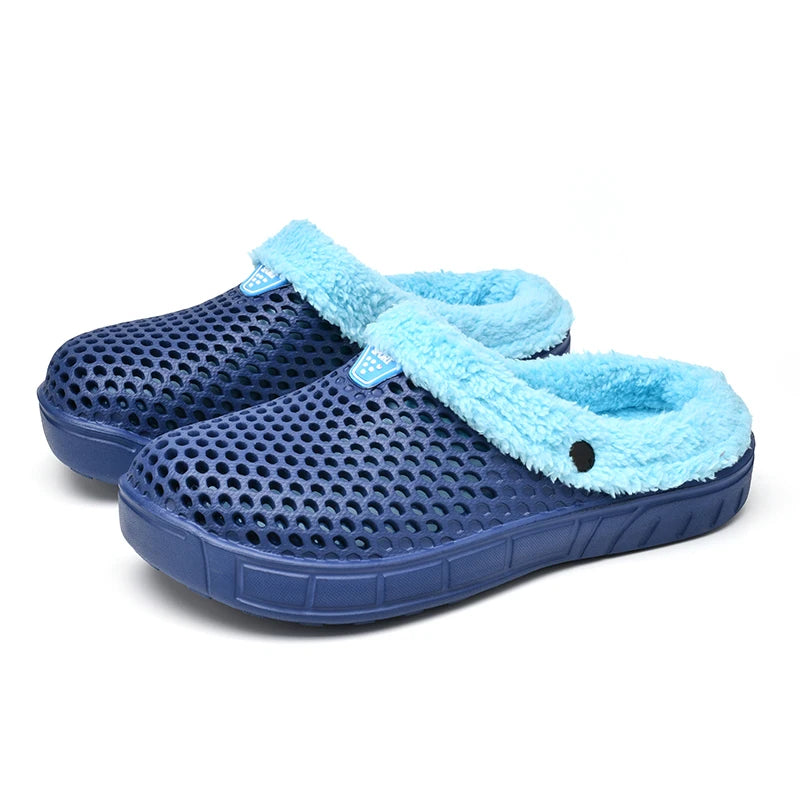 Plush Warm Slippers - Soft Non-Slip Indoor Home Slides