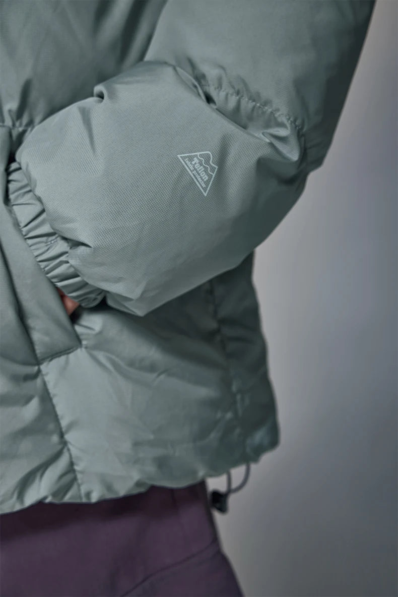 Minimalist Down Jacket Unisex - 90% Down Fill High Collar Winter Outerwear
