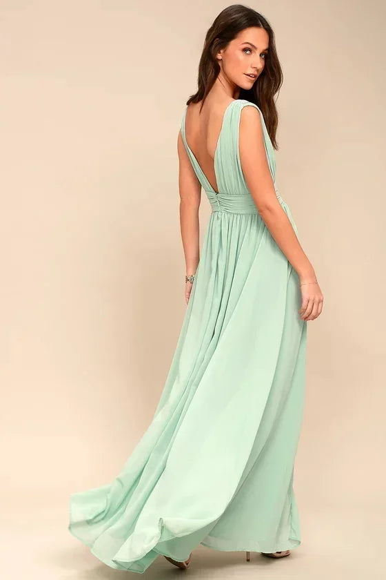 Women Backless Mesh Long  maxi Summer Dress