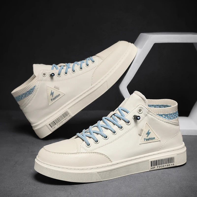 Simple Design Casual Sneakers - Men's Flat Skateboard & Running Trainers