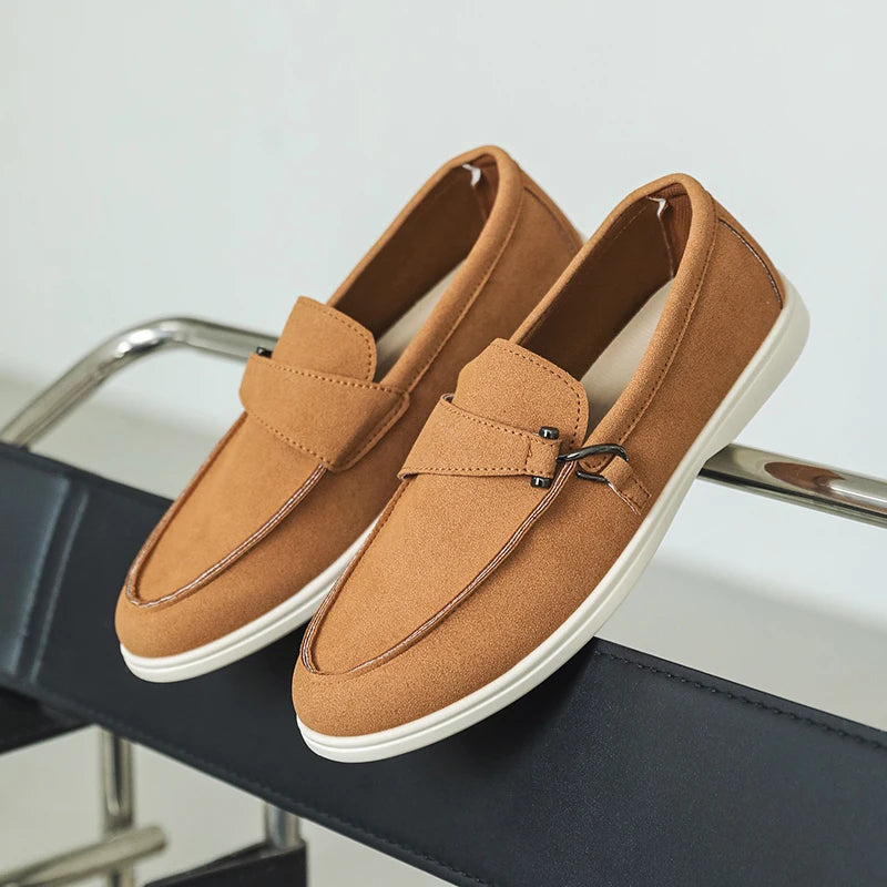 Men's Autumn Slip-On Loafers - Comfortable Soft Tennis & Driving Shoes