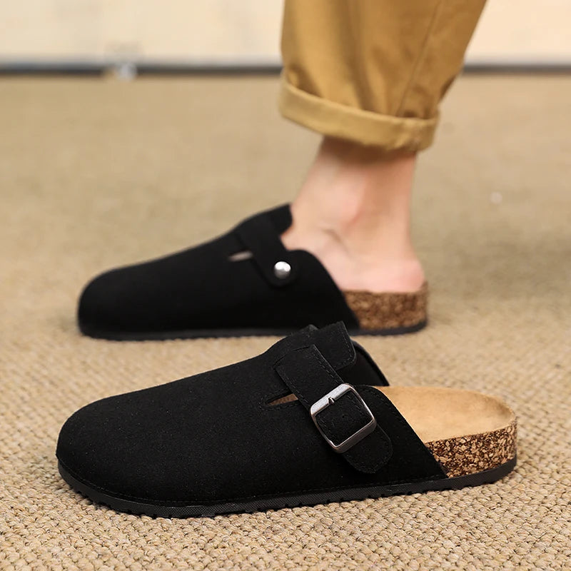 Closed Toe Slippers - Men's Buckle Design Indoor & Outdoor Garden Clogs