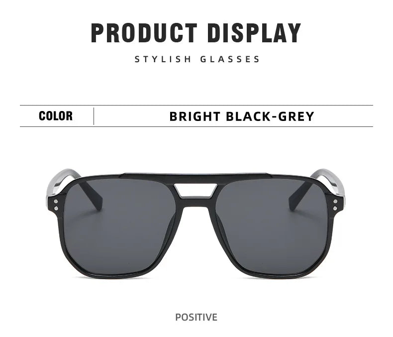 Men's Retro Plastics Frame UV400