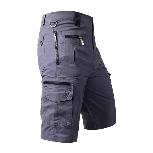Men's Summer Cotton Multi Pocket  Cargo Shorts