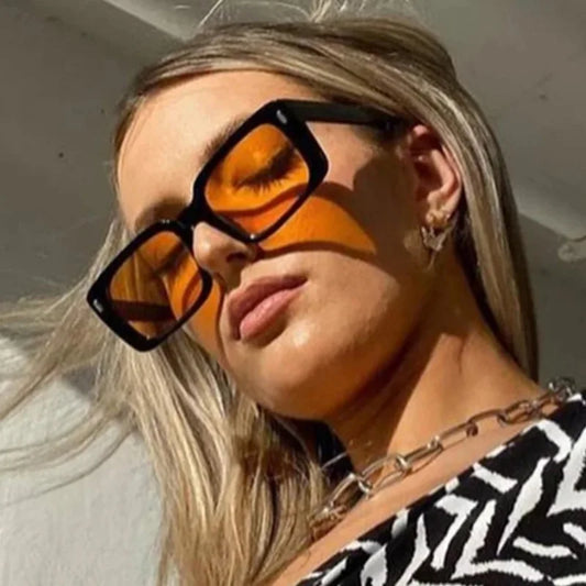 Women's Retro Square Anti UV 400 Sunglasses