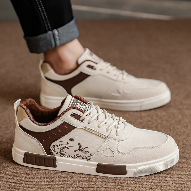 Men's Casual Versatile Skateboard Sports Shoes Lace Up  Sneakers