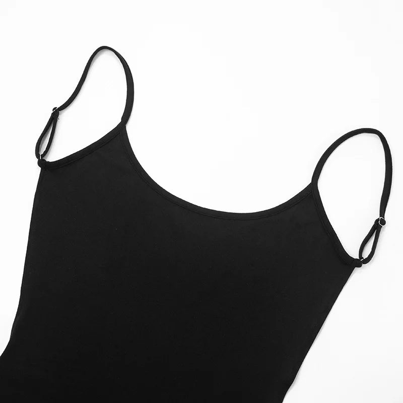 Spaghetti Strap Mini Dress - Backless Bodycon Party Dress