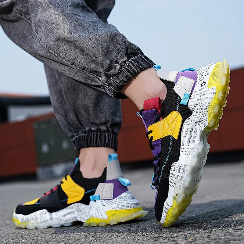 Men's Casual Sneakers | Chunky Sport Running Shoes | Non-slip Platform Shoes