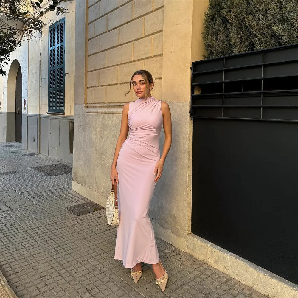 Pleated Maxi Dress