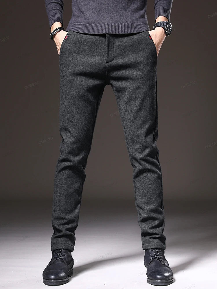 Men's Stretch Thick Cotton Trousers