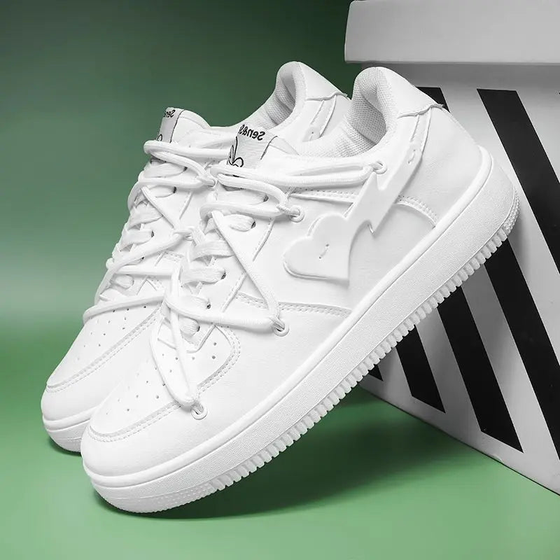 Men's Casual Creative Heart Tennis Sport Running Skateboard  Sneakers Walking Jogging Trainers