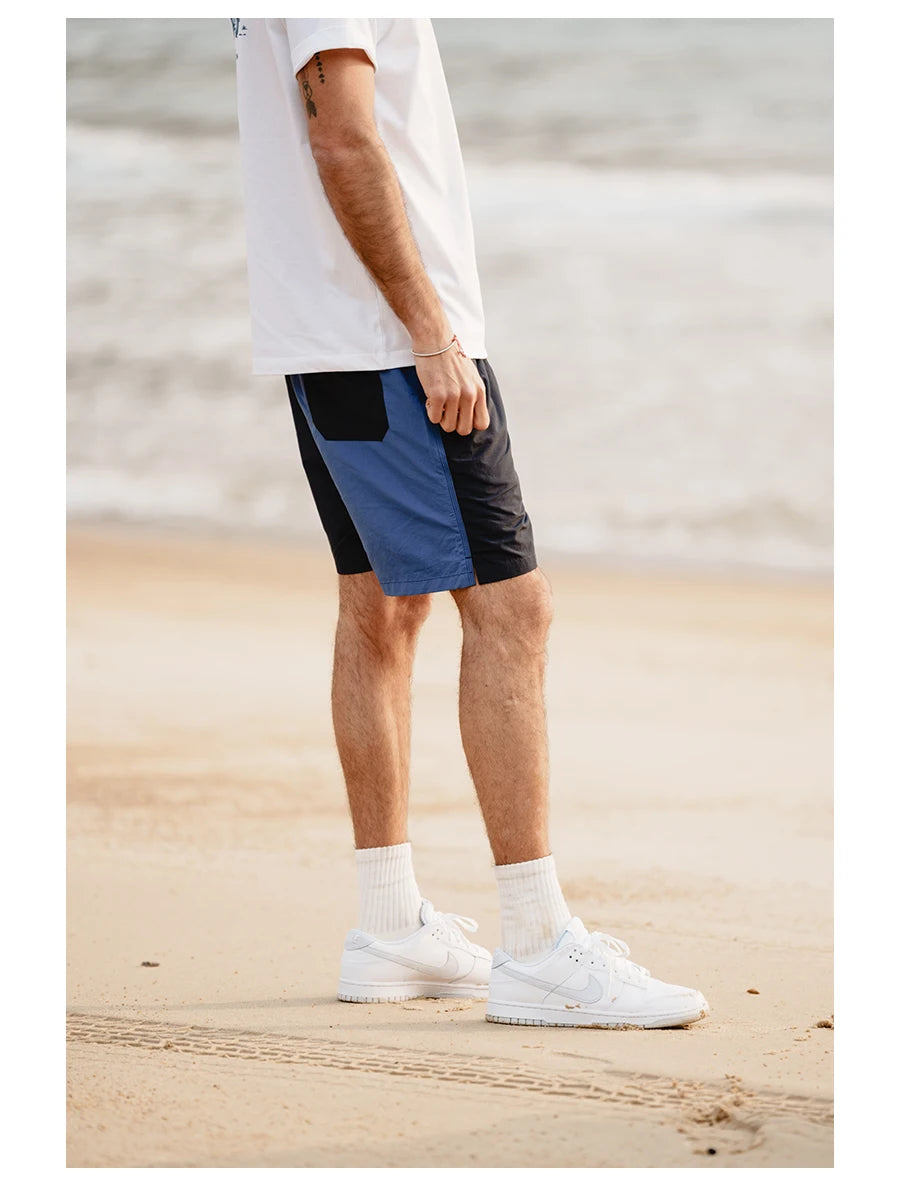 Men's  Thin Contrast Colour Shorts