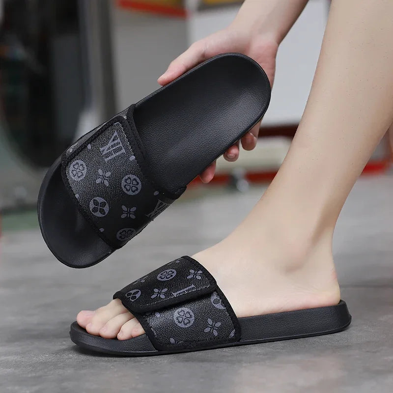 Men's Summer Slippers Sport Slides Quick Dry Beach Sandals  Flip Flops