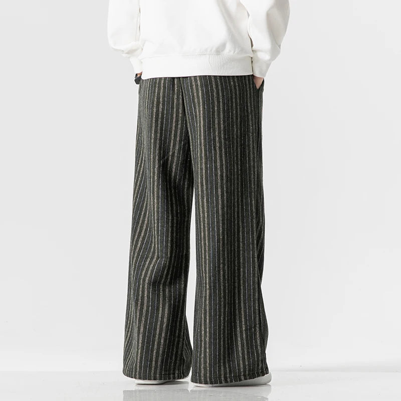 Men's Striped Casual Trousers