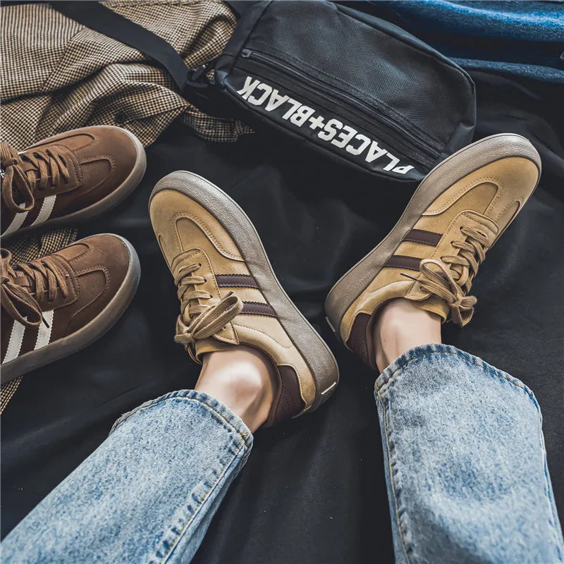 Men's Casual Platform Sneakers - Sports Skateboard Running Shoes