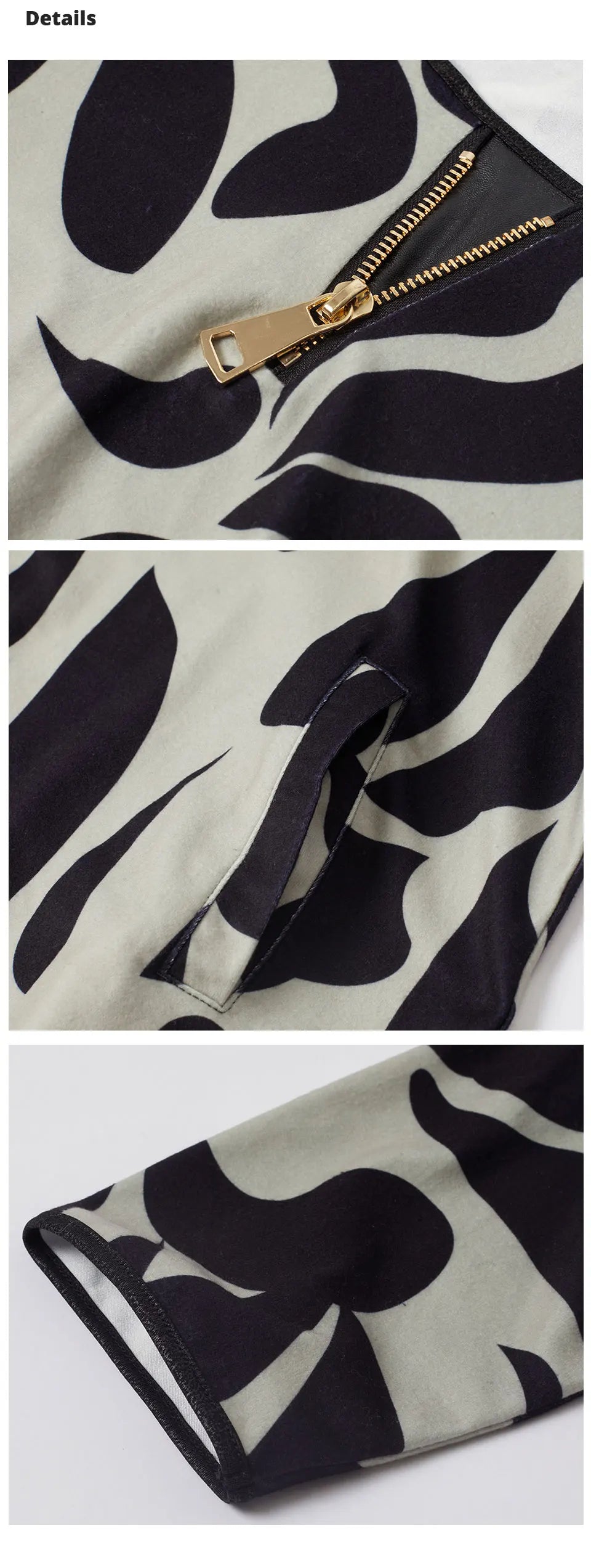 Women's Oversized Graffiti Print Fleece Top with Silver Trim