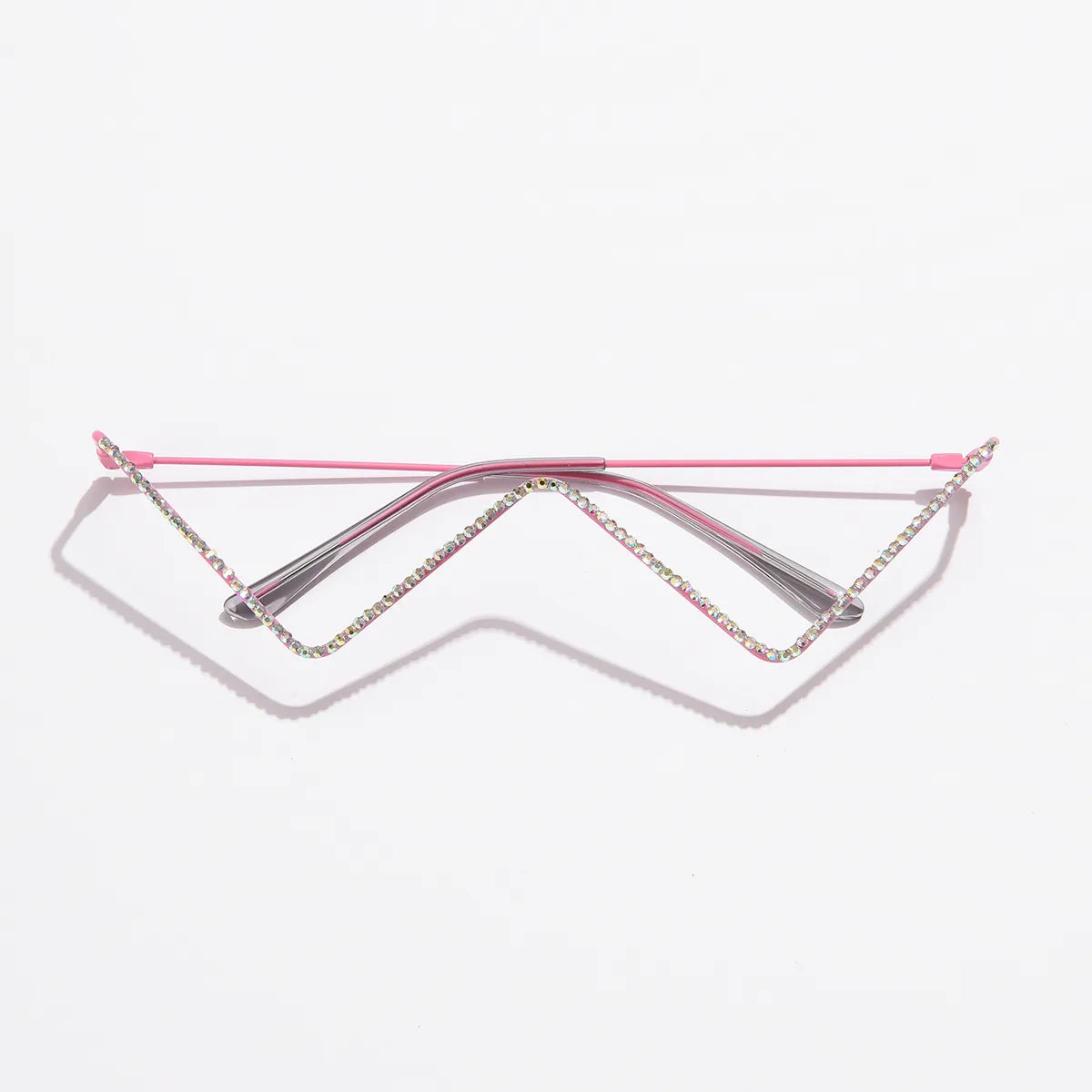 Women's Crystal Half Frame Sunglasses