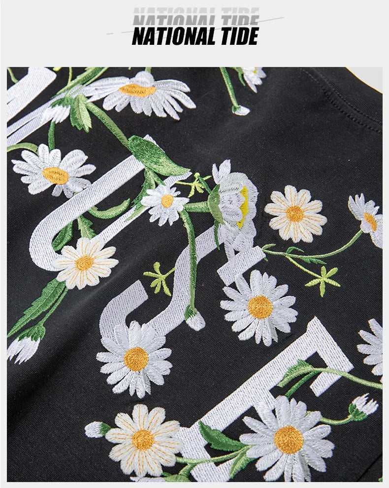 Embroidered Floral T-Shirt