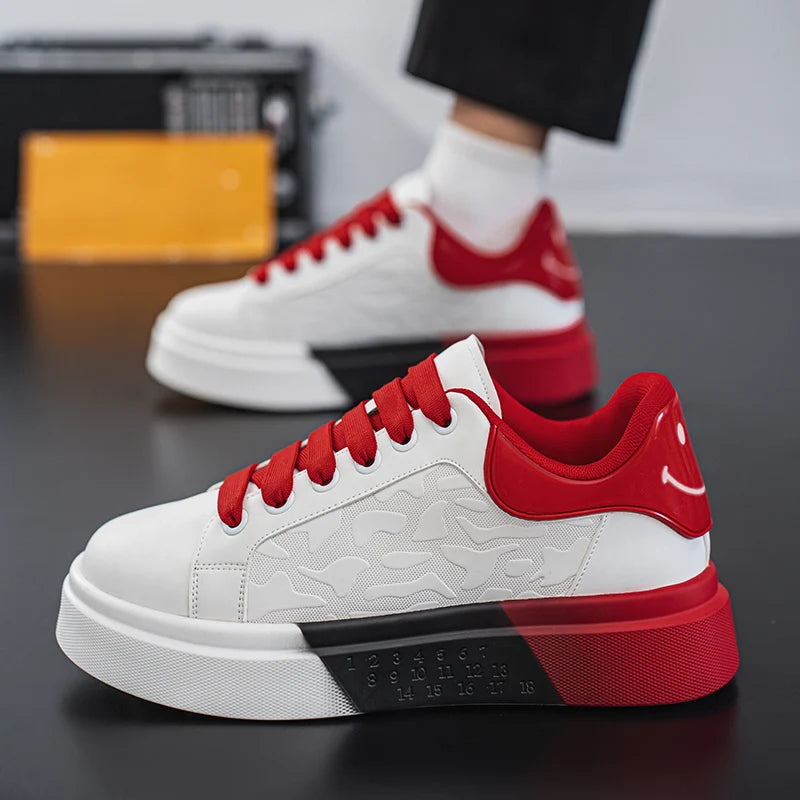 Men's Casual Platform Skateboard Tennis Sports Comfortable Vulcanized Sneakers
