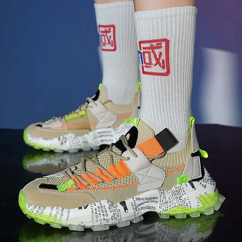 Men's Casual Sneakers | Chunky Sport Running Shoes | Non-slip Platform Shoes