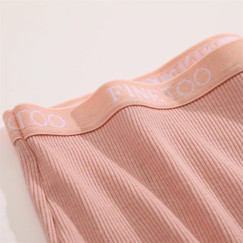 Women's Cotton Boxer Shorts - Seamless Mid Waist Safety Underwear