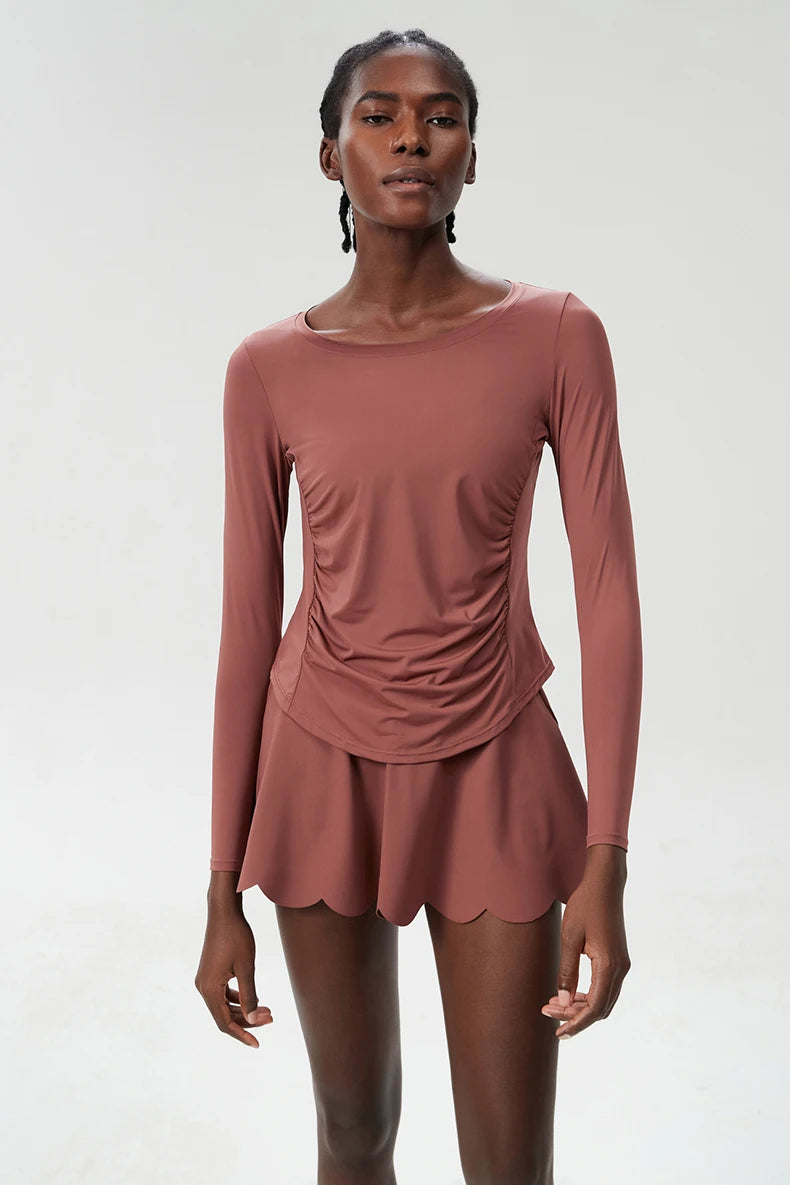 Two-Piece Athletic Set - Breathable Running Suit with Shorts