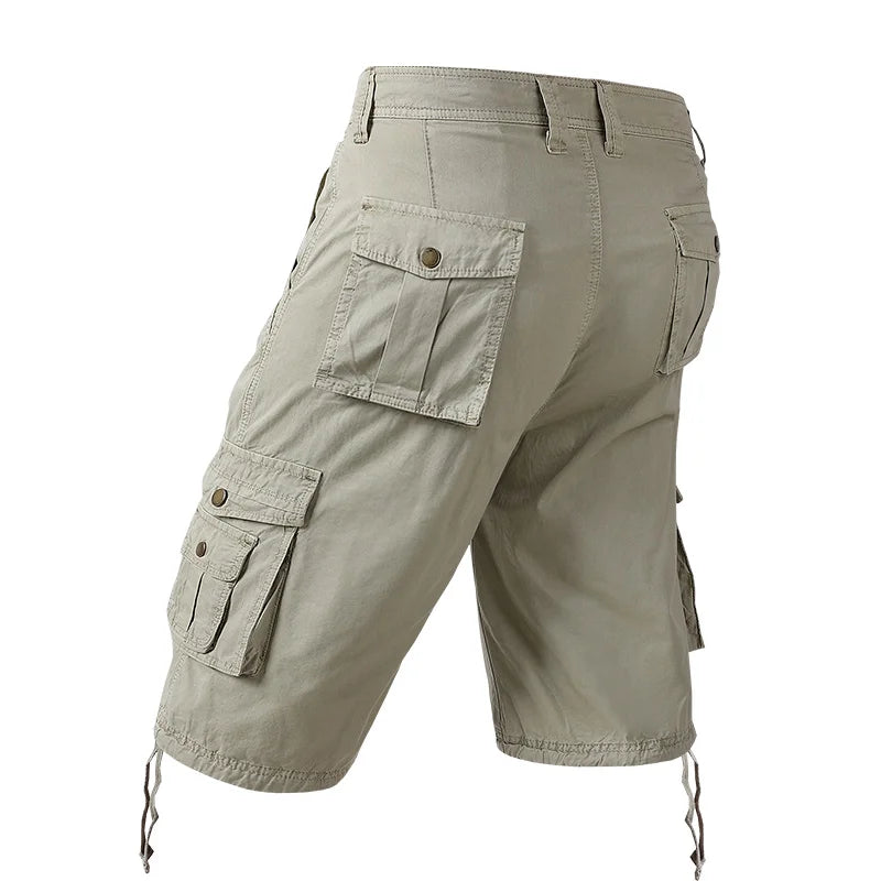 Men's Summer Cargo Cotton Multi Pocket Causal Shorts