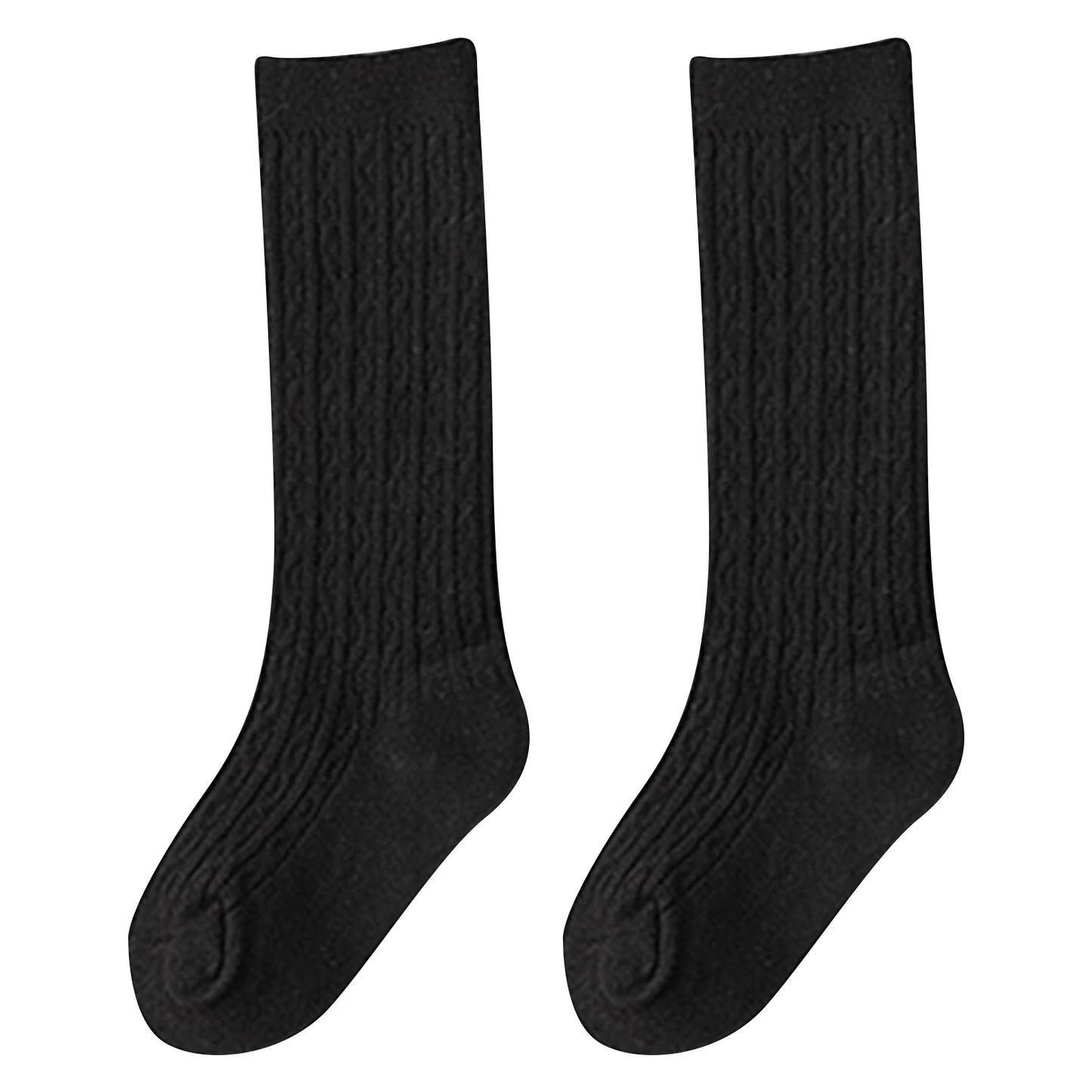 Infant & Toddler Knee High Socks - Solid Knit Leg Warmers (0-3 Years)