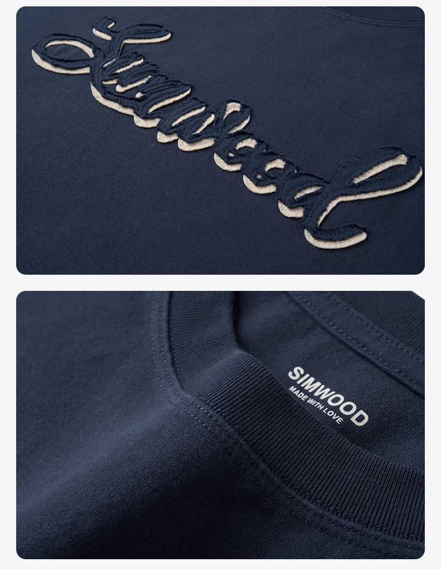 Men's Short Length Super Loose Cotton T-Shirt with Letter Print