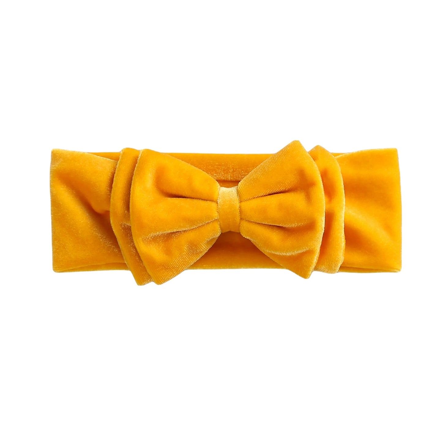 Toddler Baby Girls Bow Headbands Soft Stretchy Velvet Hairbands Hair Accessories