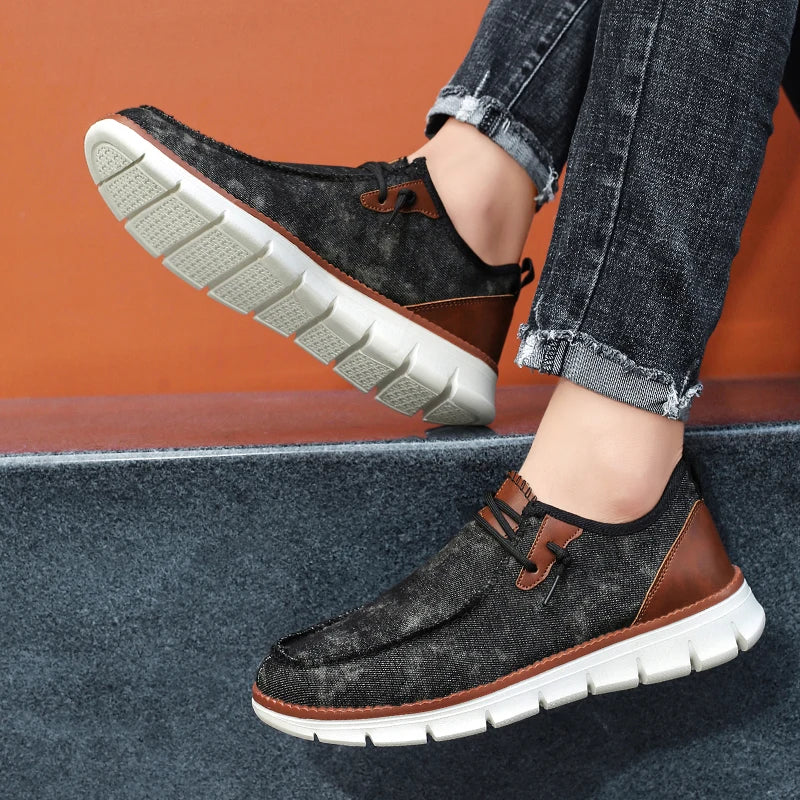 Men's Casual  Slip-on Canvas Flat Loafer Shoes