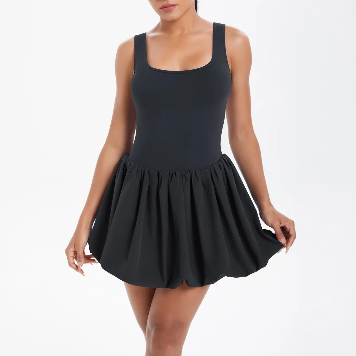 Women's One Piece Tennis Dress - Summer Quick Dry Pocket Athletic Skirt
