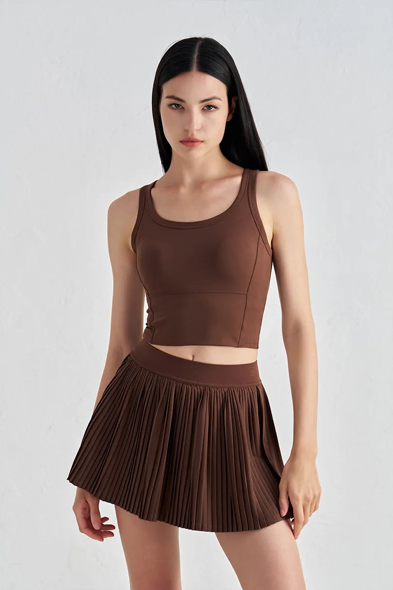 High Support Sports Bra - Breathable Nylon Fitness & Yoga Top