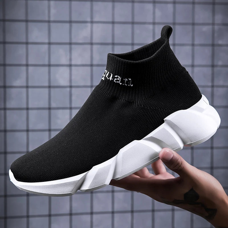 Men's Sports Mesh Running Breathable Slip-On Sneakers